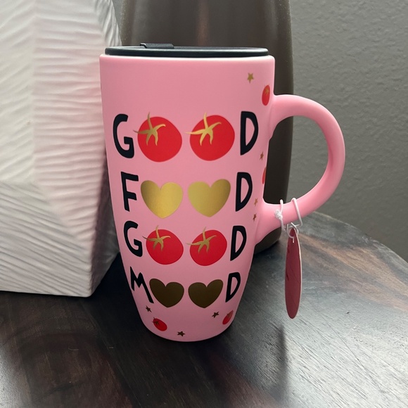 Jubillie Pink Ceramic Travel Mug  NWT - Picture 2 of 5